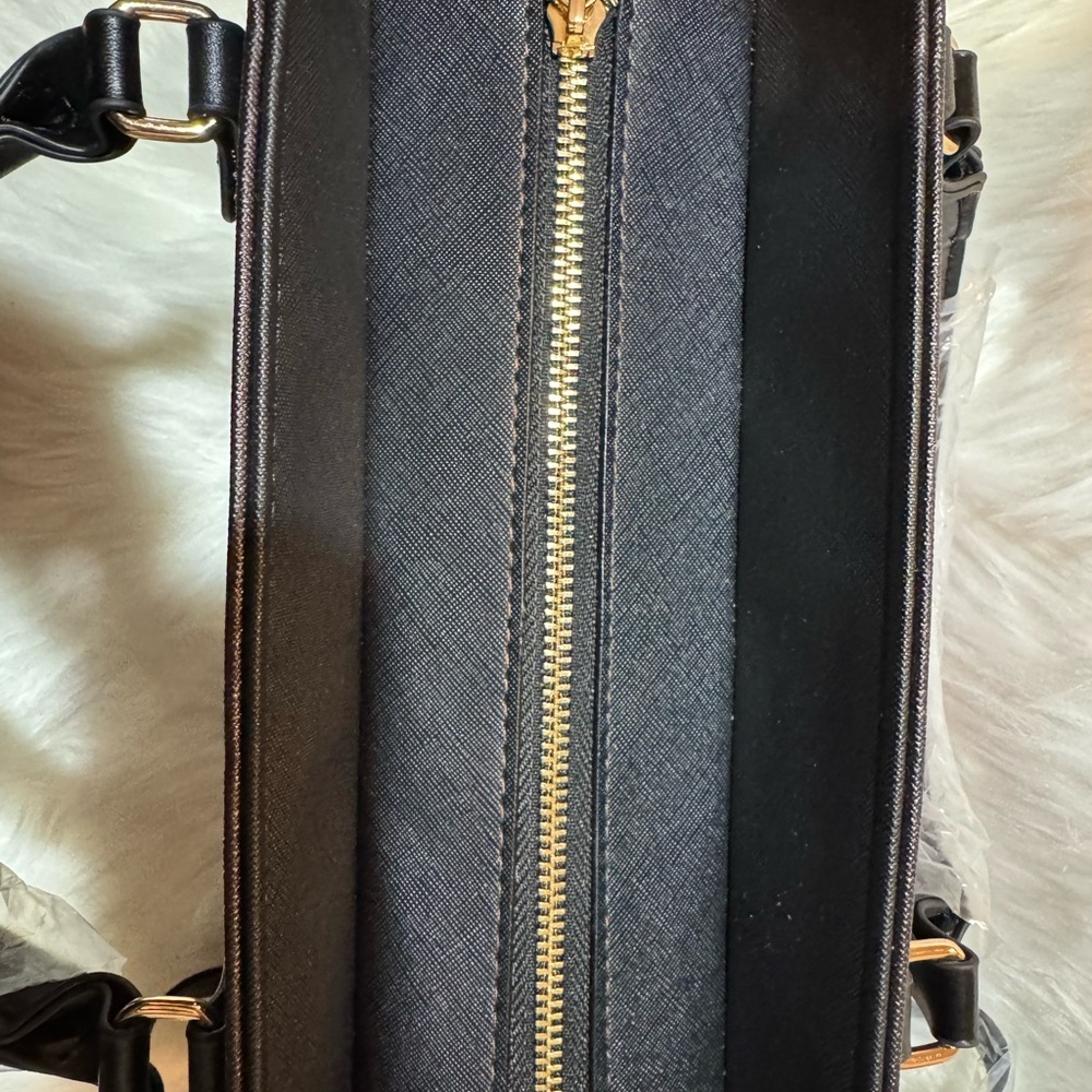 Black Statement Tote Bag NWT - image 5